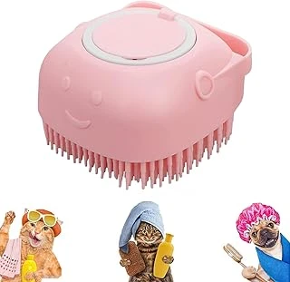 Aputue Evcil Hayvan Banyo Fırçası, Banyo Fırçası, Banyo İçin Masaj Fırçası, Yumuşak Silikon Şampuan Fırçası, Kısa Uzun Tüylü Köpekler İçin Evcil Hayvan Şampuanı Dağıtıcı Fırça ürün görseli 1