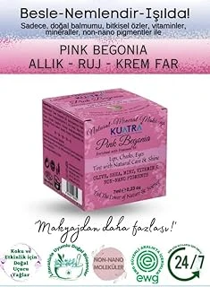 Pink Begonia Doğal İçerikli Nemlendirici - Antioksidan Işıltı Veren Balm (Ruj - Allık - Göz Farı) 7Ml ürün görseli 1