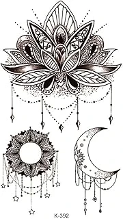 Bearpear Mandala Lotus Ay Geçici Dövme ürün görseli 1