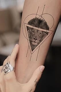 Bearpear Aslan Dövmesi Unisex Tattoo ürün görseli 1