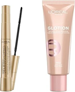L'Oreal Paris Telescopic Maskara & L'Oreal Paris Glotion All-In-One Doğal Işıltı 902 Makyaj Seti ürün görseli 1