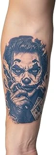 Joker Şans Yarı Kalıcı Aylık Geçici Dövme Yapıştırm Dövmeler 18X11 Cm ürün görseli 1