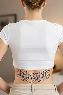 Gotik Figür Büyük Boy Bel Göğüs Sırt İçin 1 Ay Kalıcı Geçici Dövme 28 Cm ürün görseli 1