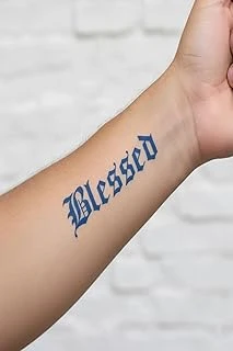 Blessed Yarı Kalıcı Geçici Dövme 1 Ay Kalıcı Yapıştırma Dövme 5X5 Cm ürün görseli 1