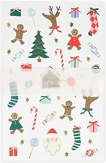 Meri Meri - Jolly Tattoo Sheet - Yeni Yıl Geçici Dövmeler (2'Li) ürün görseli 1