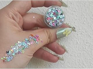 Glitter Jel Jel Far Yüz Vücut Simi Parlak Glitter, 645670075789 ürün görseli 1