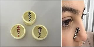 Yapışkanlı Yüz Taşı Face Gems 3 Adet Birden Burun Parmak Hızma Modeli 2 ürün görseli 1