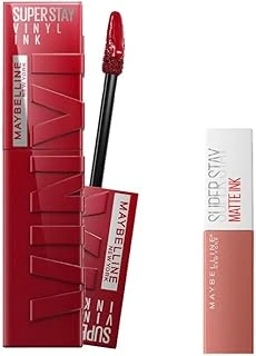 New York Super Stay Vinyl Ink Uzun Süre Kalıcı Likit Parlak Ruj 10 Lippy & Mini Super Stay Matte Ink Likit Mat Ruj 65 Seductress Makyaj Seti ürün görseli 1