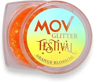 Mov Glitter Festival No:07 Orange Blossom – Turuncu Narenciye Işıltılı Glitter – Yüz & Vücut İçin Kalıcı Parlak Makyaj ürün görseli 1