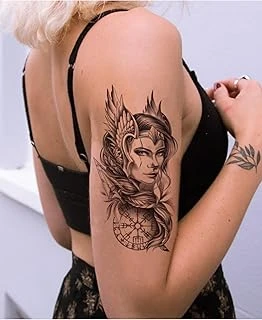 Bearpear Arwen Gerçek Dövme Görünümlü Unisex Elf Kadını Dövme, Tattoo, Üniseks Dövme, Kol Dövmesi, Omuz Dövmesi ürün görseli 1