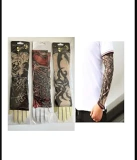 3 Çift 6 Adet Giyilebilir Dövme Sleeves Tattoo Çorabı Sleeves ürün görseli 1