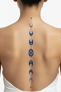 Ay Döngüsü Büyük Boy Sırt İçin 1 Ay Kalıcı Yarı Kalıcı Yapıştırma Geçici Dövme 48 Cm ürün görseli 1