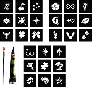 27 Desen Hint Kınasıyla Geçici Dövme Yapma Seti ürün görseli 1