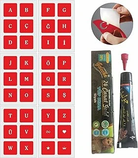 Düz Yazı Harfler Hint Kınası Ile Geçici Dövme Yapma Seti ürün görseli 1