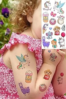 Bearpear Rengarenk Sevimli Hayvanlar Geçici Dövme Kız Çocukları İçin ürün görseli 1