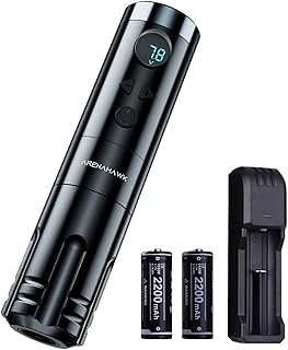 Dövme Makinesi Seti Kablosuz Dövme Kalemi Makinesi Pil Döner Makine Kiti 4 Mm Stroke 2 Adet Pilli... (4,0 Mm Stroke) ürün görseli 1