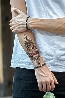 Bearpear Kurukafa Tasarım Geçici Dövme, Üniseks Dövme Tattoo ürün görseli 1