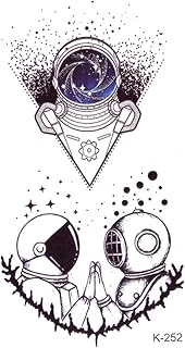 Bearpear Astronot Dövmesi Çift Dövmesi Tattoo ürün görseli 1