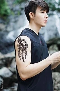 Bearpear Düşkapanı Dövme, Aslan Dövmesi, Geçici Dövme, Üniseks Tattoo, Vücut Dövmesi ürün görseli 1