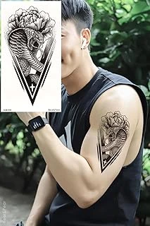 Bearpear Yılan Dövmesi, Kobra Dövmesi, Tattoo, Geçici Vücut Dövmesi, Üniseks Dövme ürün görseli 1
