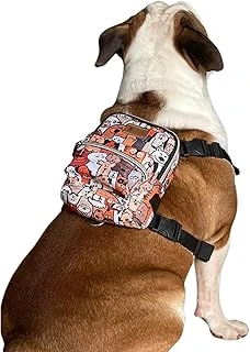 Design, Paws, Sırt Çantası – Çantalı Göğüs Tasması, Su Geçirmez, Ayarlanabilir Kayışlar, Fermuarlı, Tasma Uyumlu, Şık Fonksiyonel ürün görseli 1