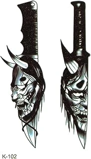 Bearpear Black Mask Tattoo Geçici Dövme ürün görseli 1