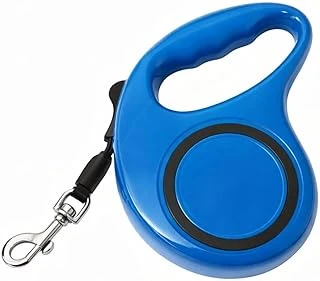 5 Metre Otomatik Geri Sarımlı Gezdirme Tasması, Dayanıklı Retractable Pet Leash, Ergonomik Kaymaz Tutma Sapı, Güçlü Metal Klips, Küçük Orta Irk Evcil Hayvanlar İçin (Mavi) ürün görseli 1