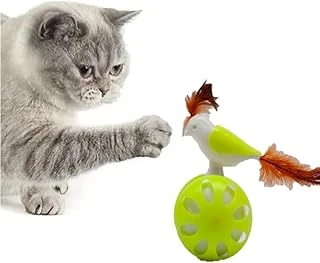 Tineke Tekerlekli̇ Haciyatmaz Kuş Kedi̇ Oyuncaği 1 Adet (Li̇mon Yeşi̇li̇) ürün görseli 1
