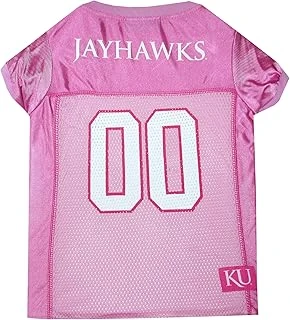 First Ncaa Kansas Jayhawks Pembe Forma, X-Small. - Evcil Hayvan Pembesi Kıyafet. ürün görseli 1