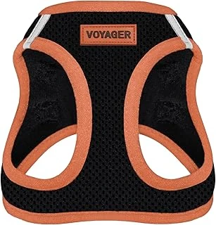 Voyager Step-In Air Dog Koşum Takımı - Best Pet Supplies Tarafından Küçük Orta Boy Köpekler Için Tüm Hava Koşullarına Uygun Örgü Yelek Koşum Takımı - Turuncu Kesim, Xs ürün görseli 1