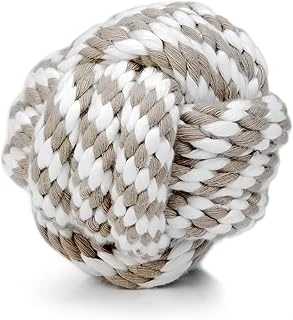 Beeztees Oyuncağı, İpinden Top, Pamuk İplerden, Bej, 10Cm ürün görseli 1