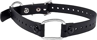Educator Ekstra Küçük Mini Çift Bungee Tasması, Biyotan, Su Geçirmez, Kokusuz, Metal Toka İki Konfor Döngüsü Ile D Halka, Özel Uyum Için Ayarlanabilir, 7/10 Cm, Siyah ürün görseli 1