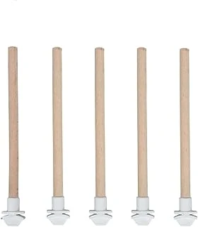 5'Li Pürüzsüz Ahşap Kuş Tüneği - 20 Cm ürün görseli 1