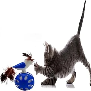 Tineke Tekerlekli̇ Haciyatmaz Kuş Kedi̇ Oyuncaği 1 Adet (Mavi̇) ürün görseli 1