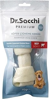 Dr.Sacchi Sığır Etli Sığır Derisi Genişletilmiş Düğüm Kemik Tahılsız Ödülü 5-6" 70-80 Gr 1'Li ürün görseli 1