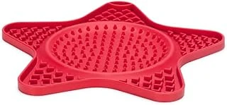Beeztees Yavru Yaş Mama Yeme Oyuncağı, Yıldız Şeklinde, Silikon, Kırmızı, 20X20Cm ürün görseli 1