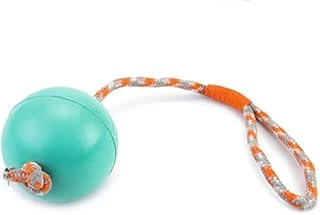 Beeztees Oyuncağı, İpli Dolu Top, Kauçuk, Turkuaz, 30Cm ürün görseli 1