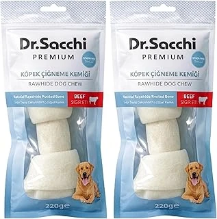 Dr.Sacchi Sığır Etli Sığır Derisi Genişletilmiş Düğüm Kemik Tahılsız Ödülü 10-11" 220-230 Gr 1'Li (2 Paketi) ürün görseli 1