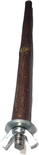 Doğal Dal Kuş Tüneği, Ahşap Kuş Dalı, Metal Bağlantı Aparatlı Tünek (22 Cm) - Muhabbet Kuşları, Kanarya, Cennet Papağanı Için ürün görseli 1