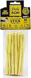 Doggie Gerçek Deriden Kalın Burgu Çubuk, Thıckx12Pcs., Beyaz ürün görseli 1