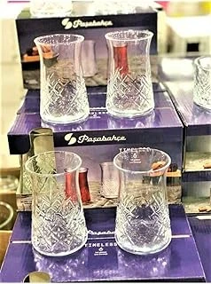 Paşabahçe 12'Li Timeless Çay Bardağı Kristal Kesme Bardak Sadece Bardak ürün görseli 1