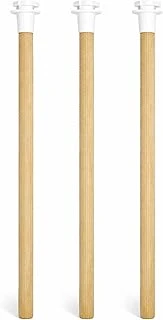 3'Lü Tırtıklı Ahşap Kuş Tüneği 25 Cm ürün görseli 1