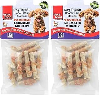 Esca Food Tavuklu Lokmalık Munchy 6 Santimetre 12'Li Ödül 2Li Paket ürün görseli 1