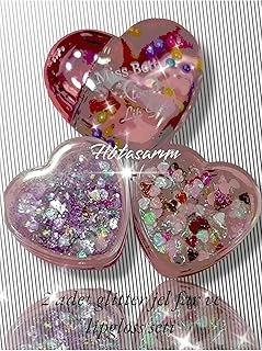 Metalik Simli Jel Glitter Kalpli Lipgloss Seti ürün görseli 1