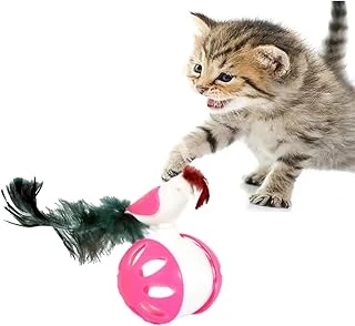 Tineke Tekerlekli̇ Haciyatmaz Kuş Kedi̇ Oyuncaği 1 Adet (Pembe) ürün görseli 1