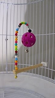 Zilli Toplu Ahşap Kuş Tüneği 13 Cm ürün görseli 1