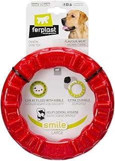 Ferplast Smile Aromalı Halka Oyuncak Kırmızı L ürün görseli 1
