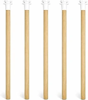 5'Li Tırtıklı Ahşap Kuş Tüneği 25 Cm ürün görseli 1