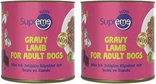 Supreme Dog Mini Irk Yetişkin Köpekler Için Soslu Kuzulu Konserve Mama 200 Gr (2 Paketi) ürün görseli 1