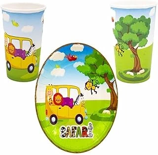 Safari Tabak Bardak Set 8 Adet ürün görseli 1